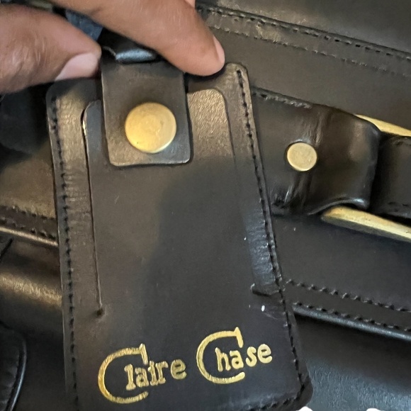 Claire Chase Classic Garment Black Bag Saddle - Picture 12 of 15